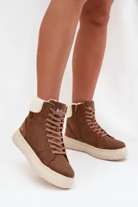 Lee Cooper WINTER W Dámska zimná obuv, hnedá, veľkosť