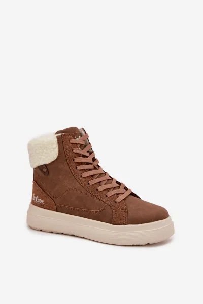 Lee Cooper WINTER W Dámska zimná obuv, hnedá, veľkosť