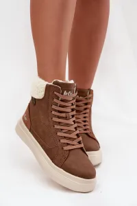 Lee Cooper WINTER W Dámska zimná obuv, hnedá, veľkosť