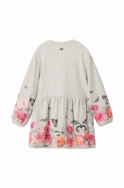 Dievčenské šaty Desigual béžová farba, mini, áčkový strih, 24WGVK09
