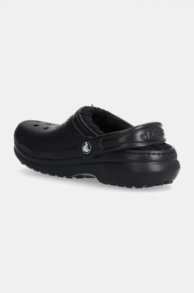 Crocs CLASSIC LINED CLOG K Unisex nazúvacia obuv, čierna, veľkosť 33/34