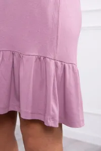 Legínovo Šaty na tenkých ramienkach púdrovo ružové Farba: Khaki, Veľkosť: UNI