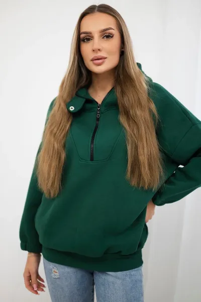 Legínovo Mikina s kapucňou mocca Farba: Khaki, Veľkosť: UNI