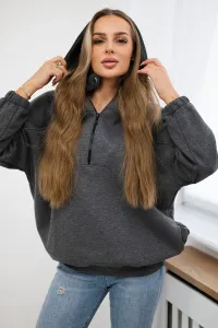 Legínovo Mikina s kapucňou mocca Farba: Khaki, Veľkosť: UNI