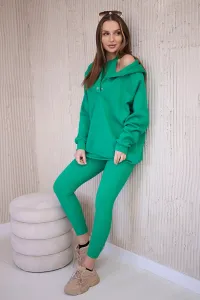 Legínovo Súprava 3 v 1 mikina, top a legíny čierna Farba: Modrá, Veľkosť: UNI