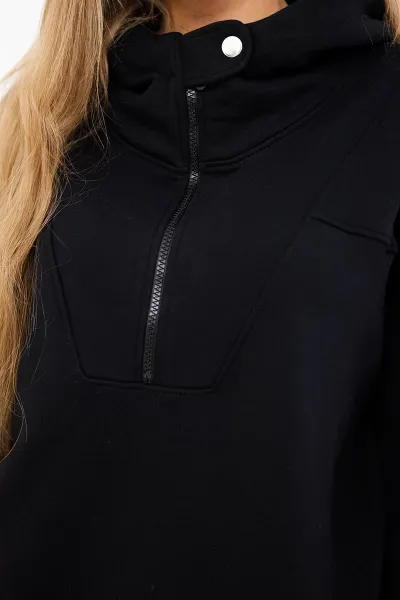 Legínovo Mikina s kapucňou mocca Farba: Khaki, Veľkosť: UNI