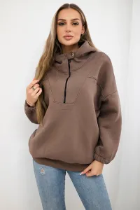 Legínovo Mikina s kapucňou mocca Farba: Khaki, Veľkosť: UNI