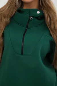 Legínovo Mikina s kapucňou mocca Farba: Khaki, Veľkosť: UNI