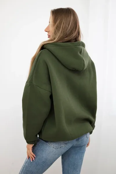 Legínovo Mikina s kapucňou mocca Farba: Khaki, Veľkosť: UNI