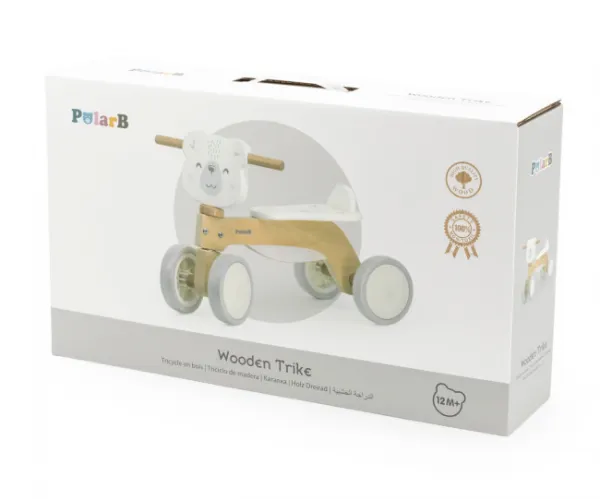Drevené odrážadlo Viga 44239 PolarB medvedík