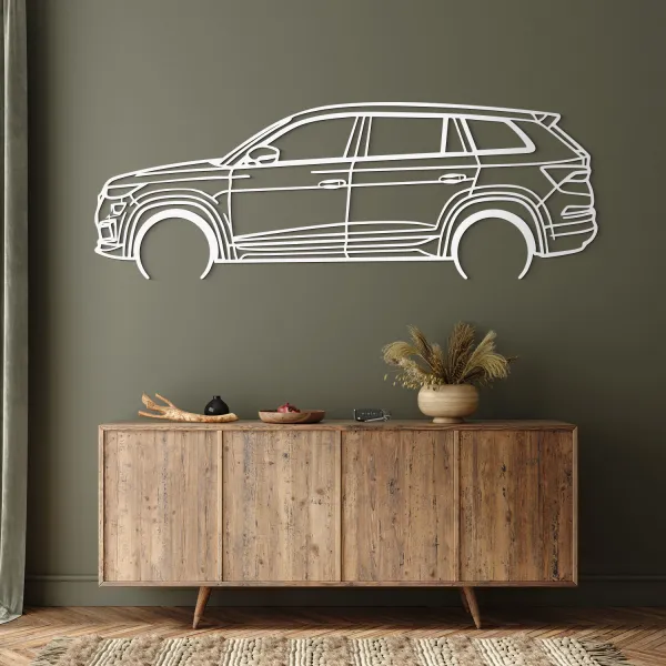 Drevená silueta auta - Škoda Kodiaq