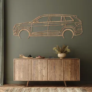 Drevená silueta auta - Škoda Kodiaq