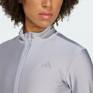 Dámska tréningová mikina so zipsom ADIDAS HYG SHN TRACK J HALSIL GREY
