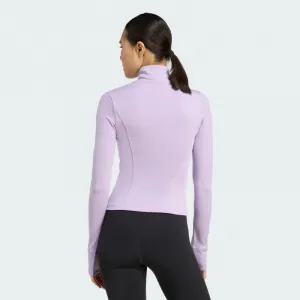 Dámska tréningová mikina so zipsom ADIDAS WE ZP THRU JKT POWPLU