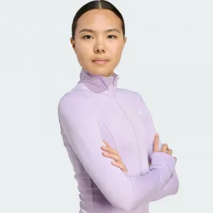 Dámska tréningová mikina so zipsom ADIDAS WE ZP THRU JKT POWPLU