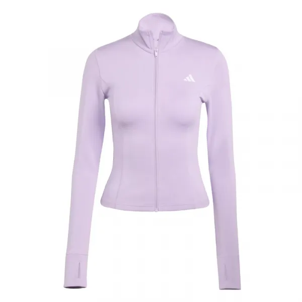 Dámska tréningová mikina so zipsom ADIDAS WE ZP THRU JKT POWPLU