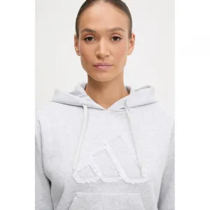 Dámska mikina s kapucňou ADIDAS W CO RUFF HD LGREYH