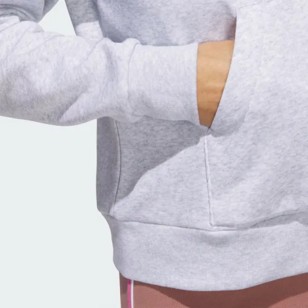Dámska mikina s kapucňou ADIDAS W CO RUFF HD LGREYH