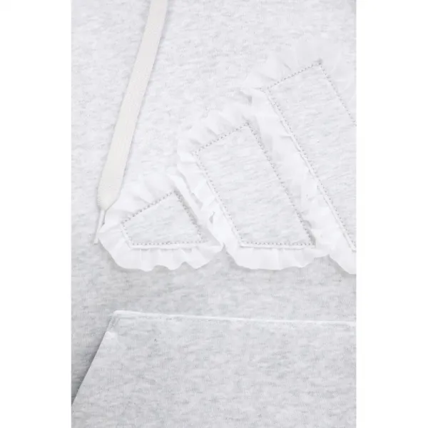 Dámska mikina s kapucňou ADIDAS W CO RUFF HD LGREYH