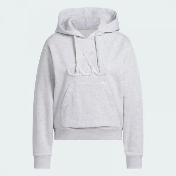 Dámska mikina s kapucňou ADIDAS W CO RUFF HD LGREYH