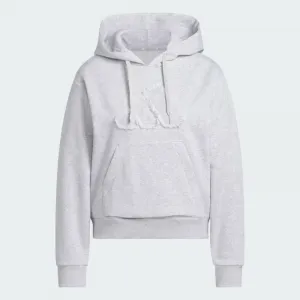Dámska mikina s kapucňou ADIDAS W CO RUFF HD LGREYH