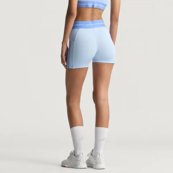 Dámske tréningové kraťasy ADIDAS HYG RIB 1 4 GLOBLU BLUFUS
