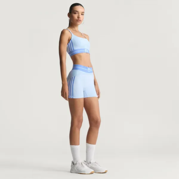 Dámske tréningové kraťasy ADIDAS HYG RIB 1 4 GLOBLU BLUFUS