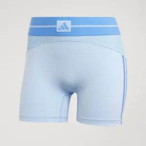Dámske tréningové kraťasy ADIDAS HYG RIB 1 4 GLOBLU BLUFUS