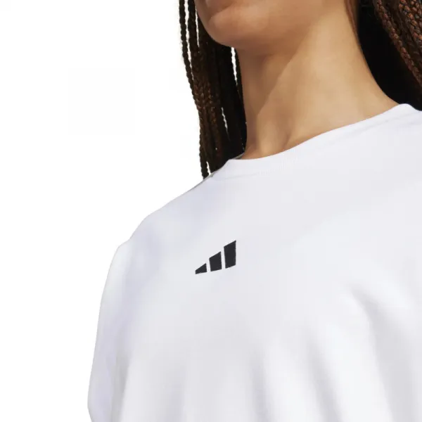 Dámska mikina ADIDAS W 3S FT SWT WHITE BLACK