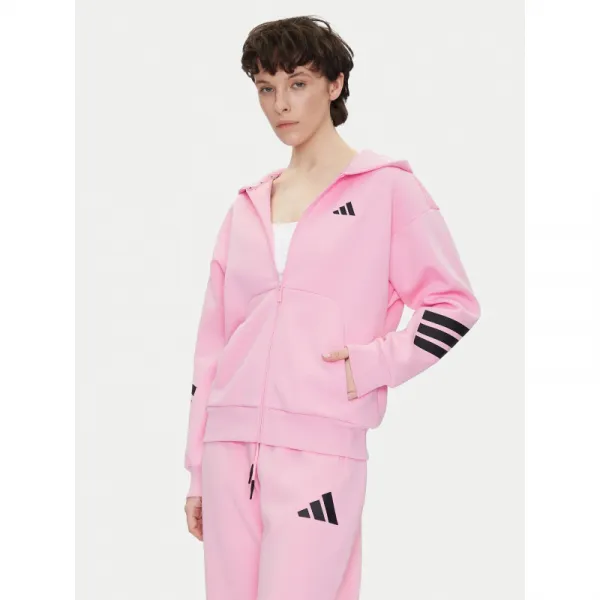 Dámska mikina so zipsom ADIDAS W FI 3S FZ HD TRUPNK