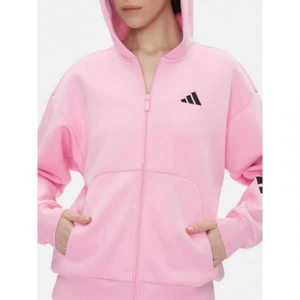 Dámska mikina so zipsom ADIDAS W FI 3S FZ HD TRUPNK