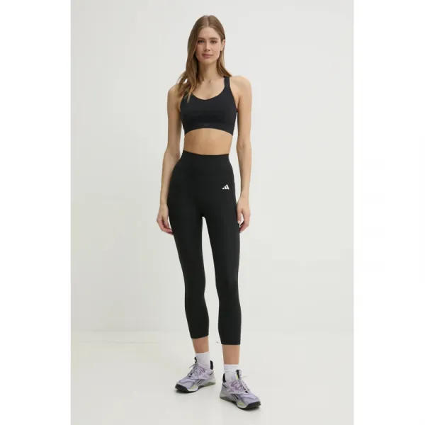 Dámske tréningové 3 4 nohavice ADIDAS OPT ESS ST 3 4 BLACK