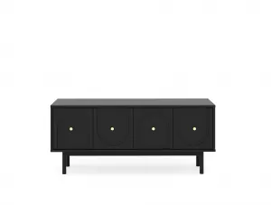 Vivaldi TV stolík Mazoma 154 cm čierny/zlatý