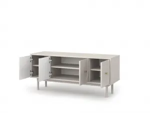 Vivaldi TV stolík Mazoma 154 cm kašmír/zlatý