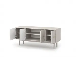 Vivaldi TV stolík Mazoma 154 cm kašmír/zlatý