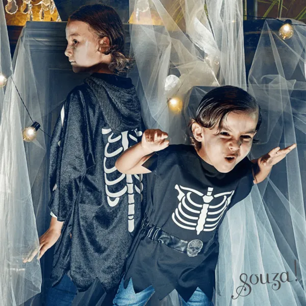Souza! – detský kostým – halloweensky plášť Casper – 5 až 7 rokov, 110 – 122 cm