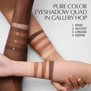 Estée Lauder Pure Color The Essential Eyeshadow Quad paletka očných tieňov s aplikátorom odtieň Gallery Hop 4 g