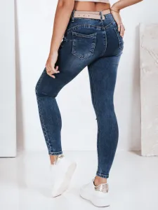 Dámske modré skinny rifle