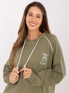 Khaki tepláková súprava s kapucňou