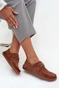Dámske barefoot mokasíny z prírodného semišu