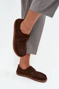 Dámske barefoot topánky z prírodného semišu