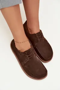 Dámske barefoot topánky z prírodného semišu