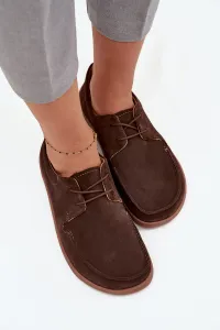 Dámske barefoot topánky z prírodného semišu