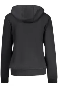 Čierna mikina s kapucňou na zips
