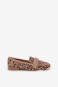 Dámske mokasíny s leopardím vzorom