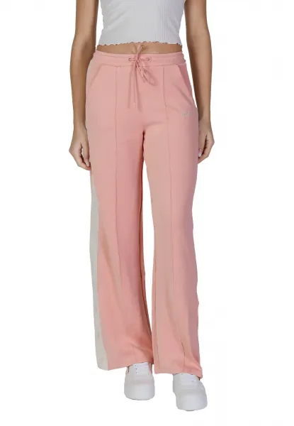 Tepláky Guess SUZANNE dámske, ružová farba, s nášivkou, V5RB00 KCO72