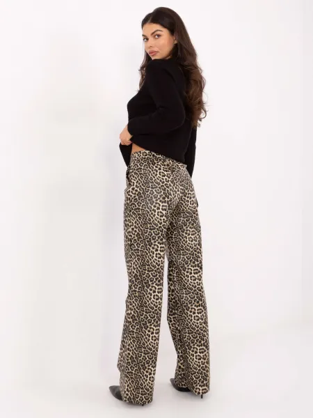 Leopardie vzorované nohavice