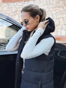 Dámska dlhá prešívaná vesta Dstreet