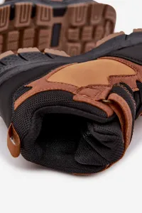 Detské zimné trekové topánky na suchý zips
