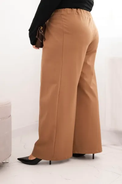 Kesi Plus Size nohavice s širokými nohavicami